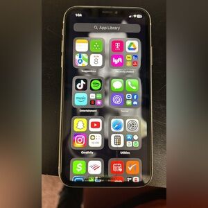 Black Smartphone with Apps Display